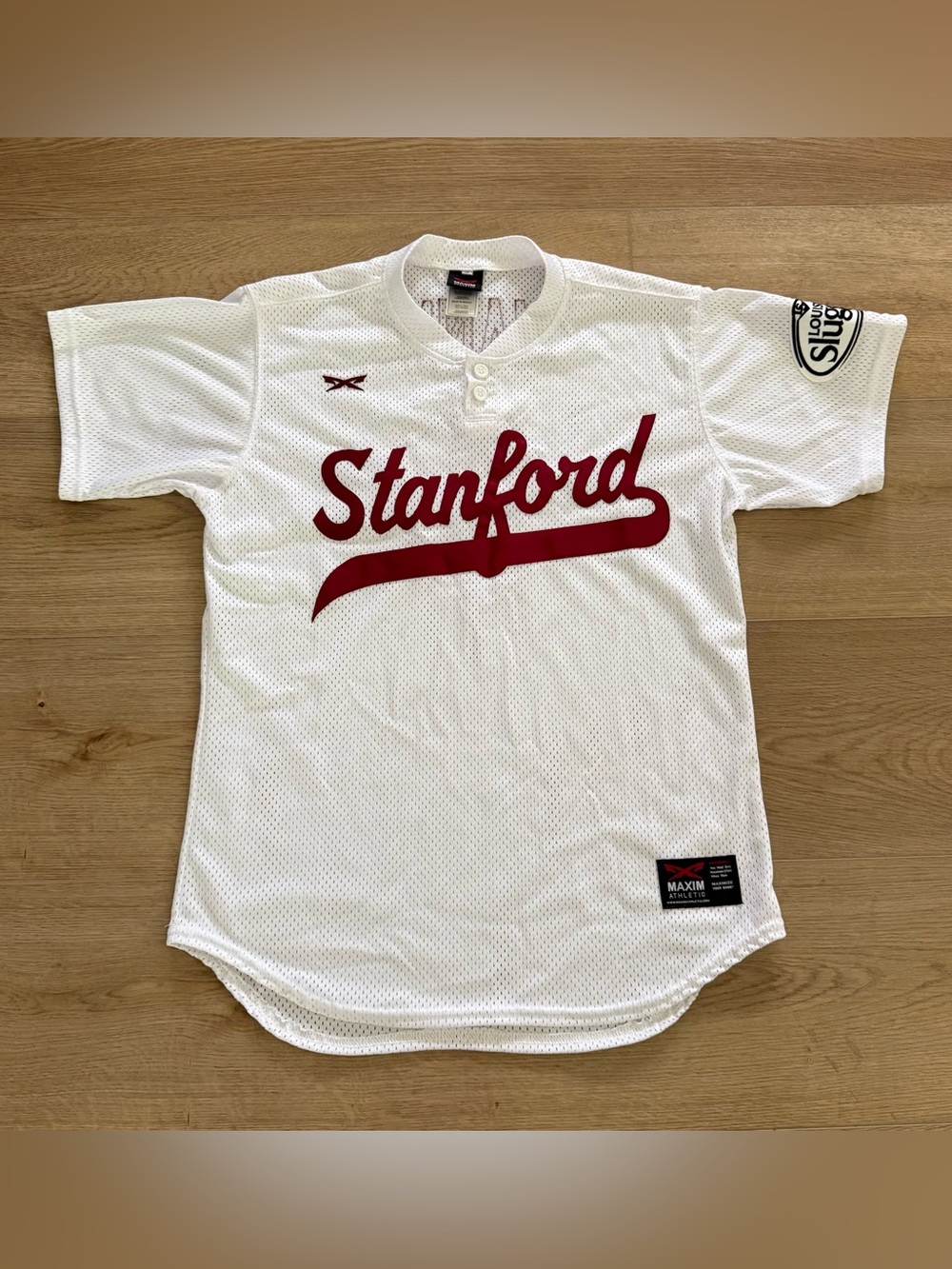 Stanford Cardinal Baseball Jersey Mann #0 Mesh White Men’s M